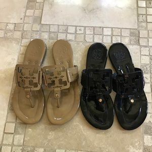 USED Tory Burch sandals OFFERING BOTH for 1 price